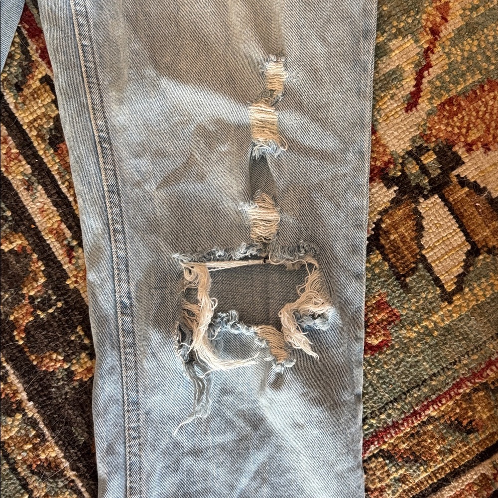 Abercrombie & Fitch Curve Love Ultra High Rise Ankle Straight Jeans - Picture 9 of 12